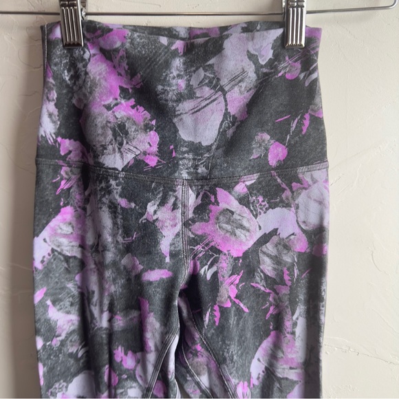 Lululemon Align Pant II 25” Inseam Floral Shift Multi Purple and Grey Size 2 - Picture 12 of 13